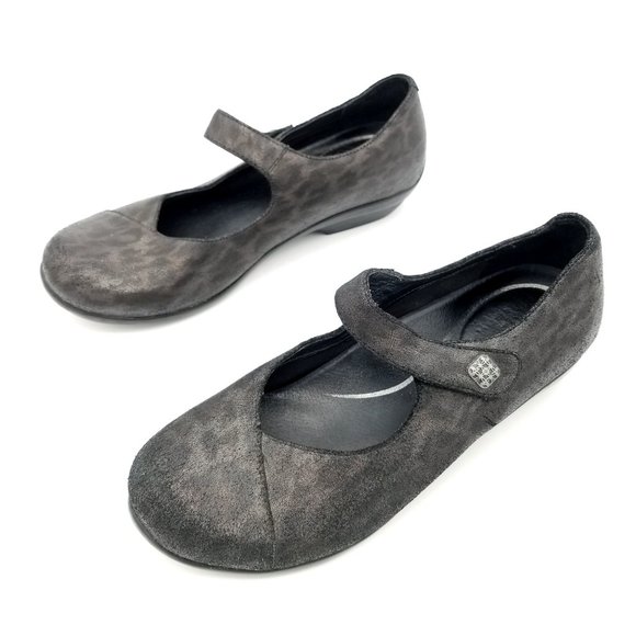 DANSKO Mary Jane Comfort Shoes Opal Metallic Leopard Women's size 37 US 6.5 EUC - Picture 5 of 11